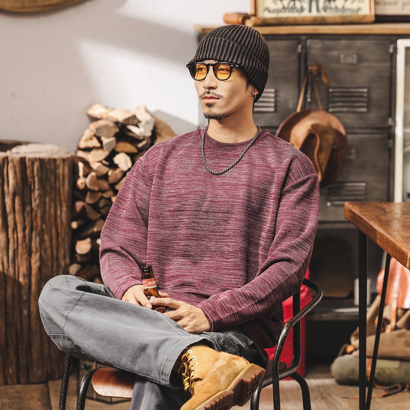 Jacquard Woven Winter Tee