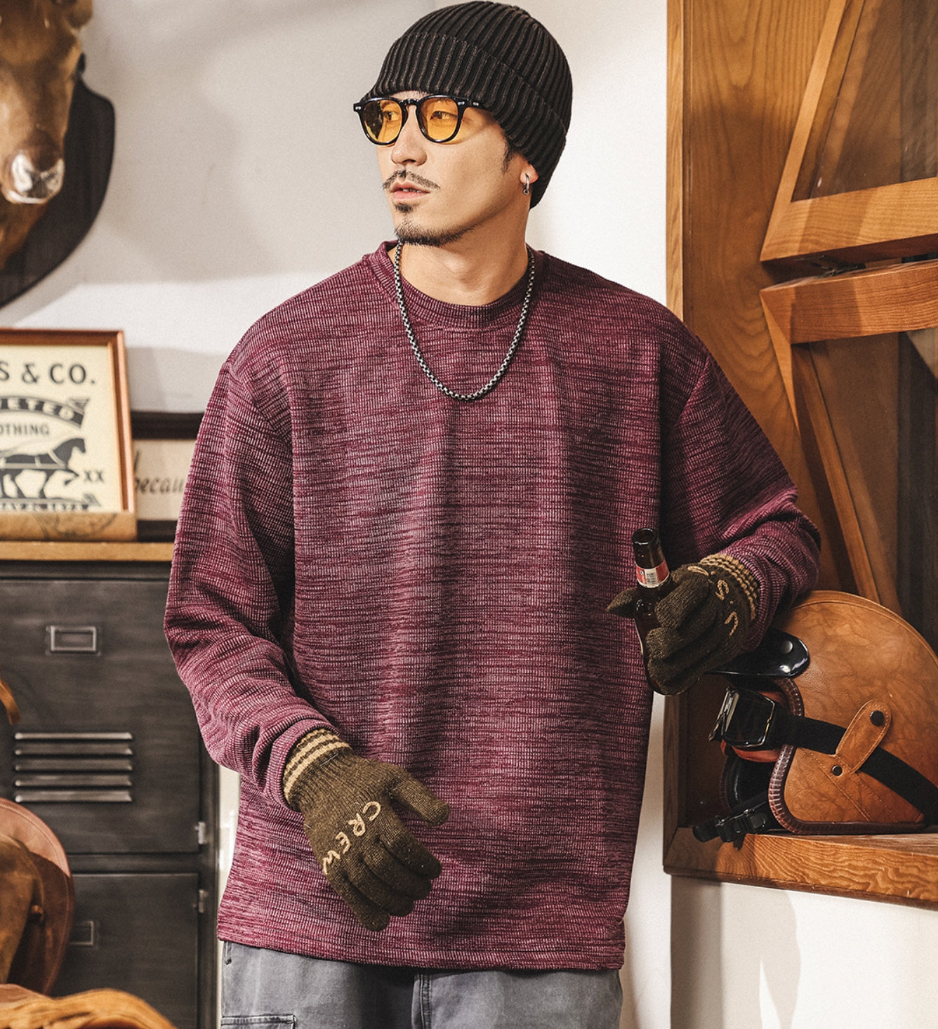 Jacquard Woven Winter Tee