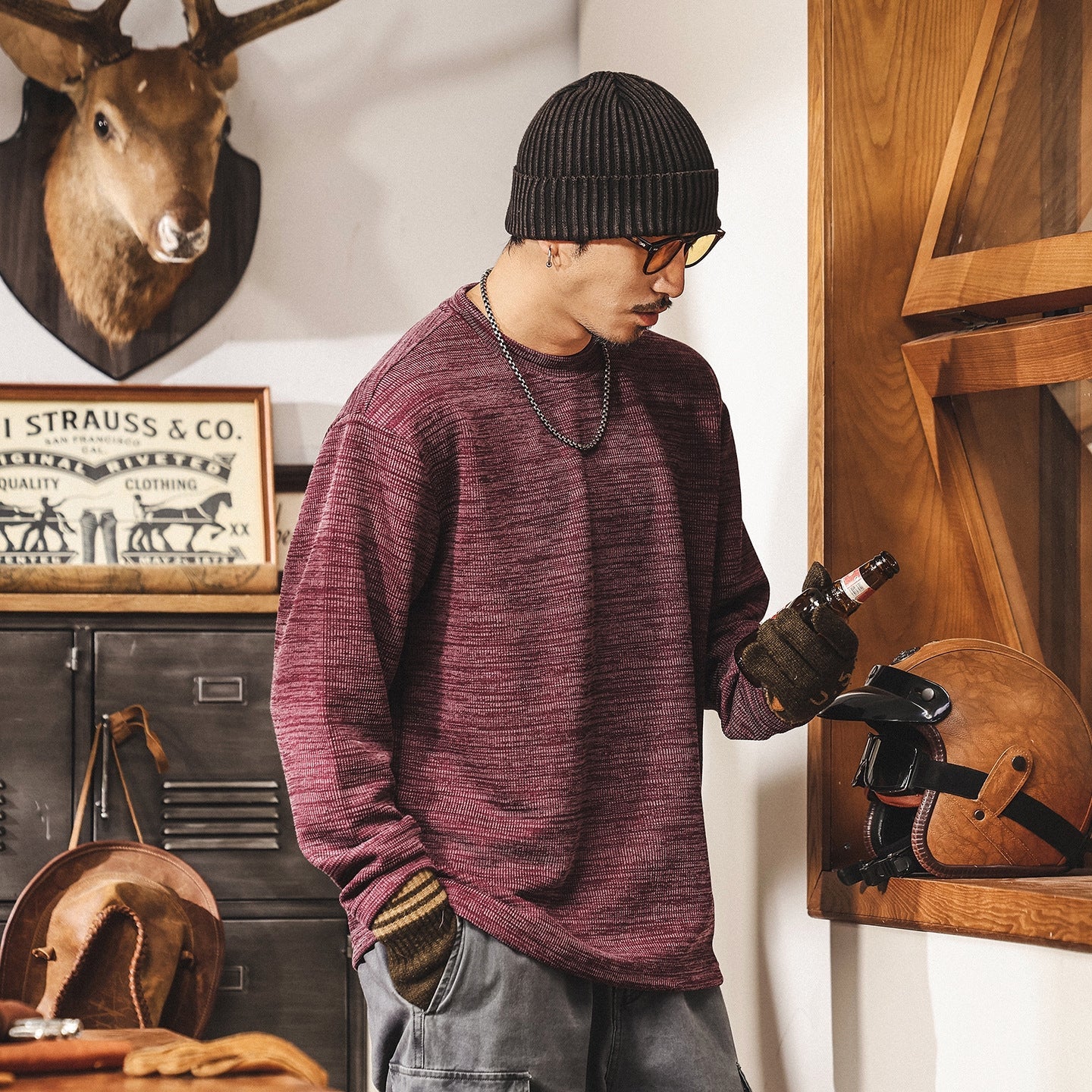 Jacquard Woven Winter Tee