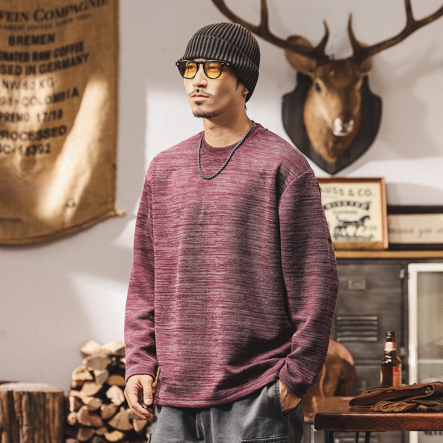 Jacquard Woven Winter Tee