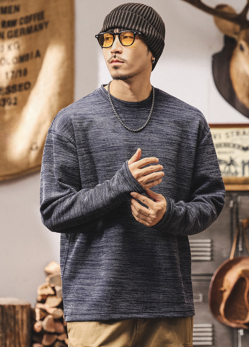 Jacquard Woven Winter Tee