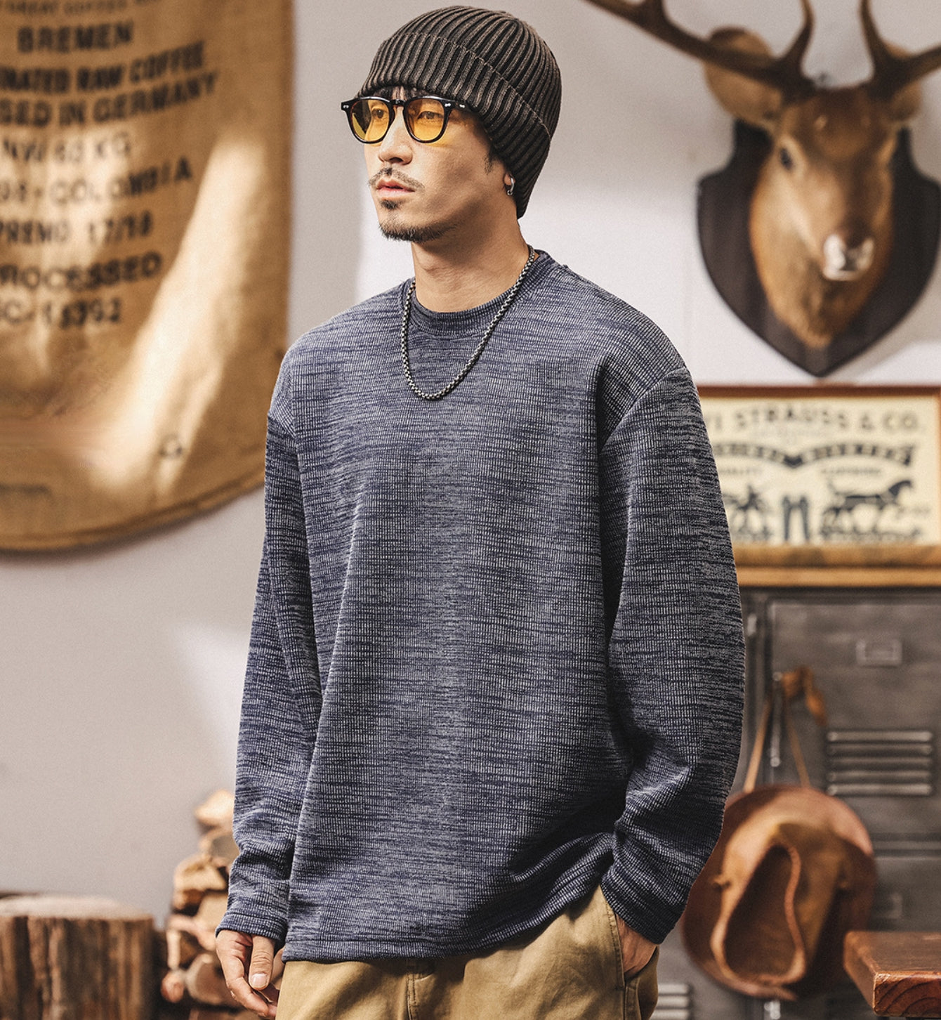 Jacquard Woven Winter Tee