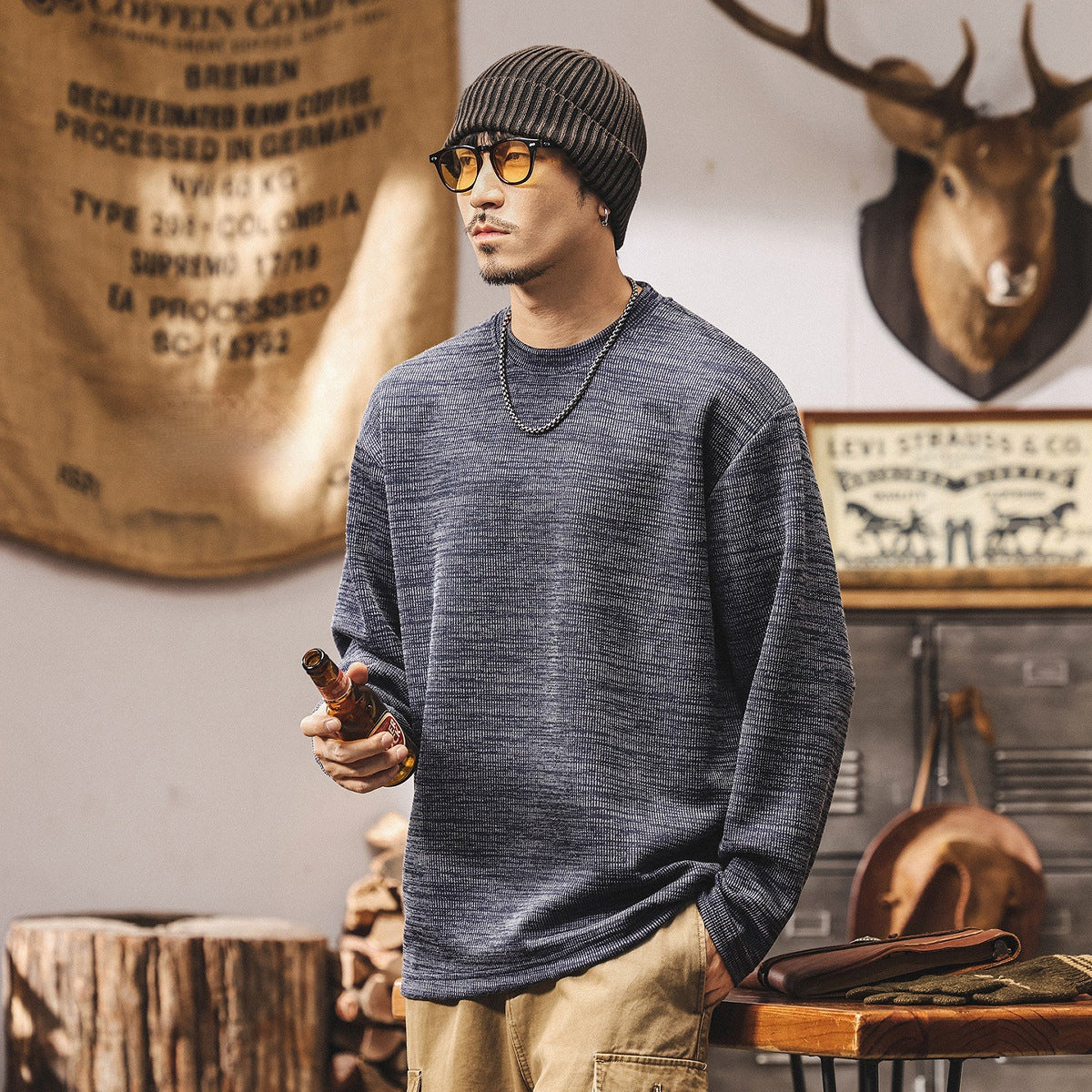 Jacquard Woven Winter Tee