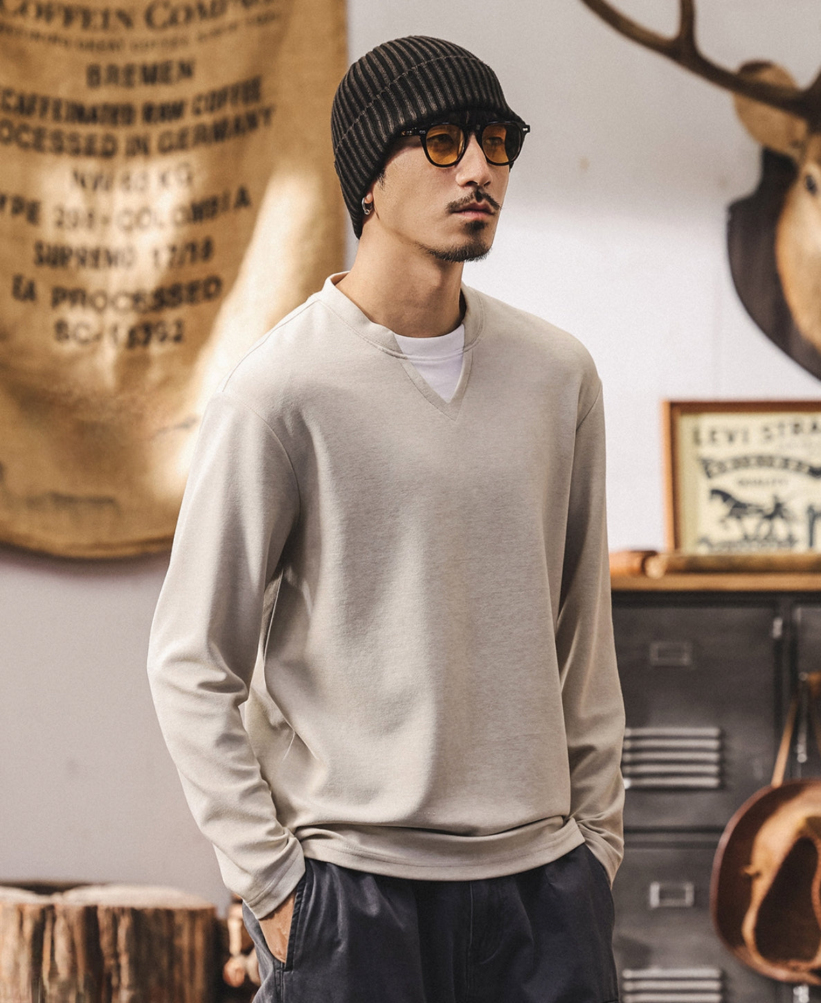 Lyocell Double Layer Design Tee