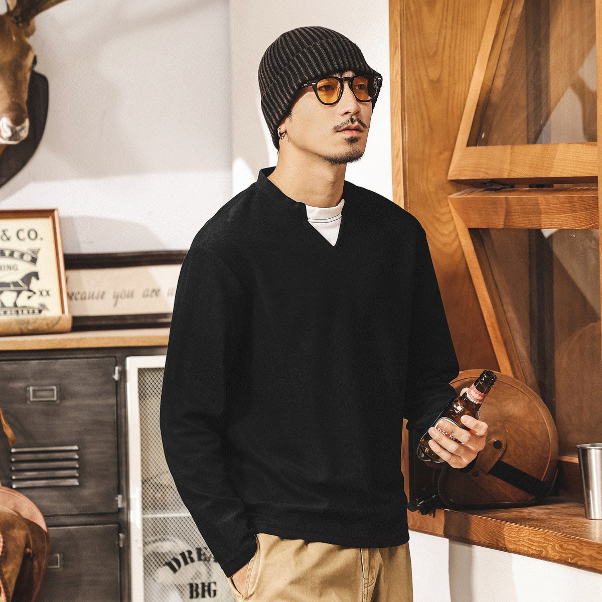 Lyocell Double Layer Design Tee