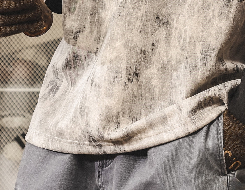 Suede Sweatshirt with Raglan Sleeves