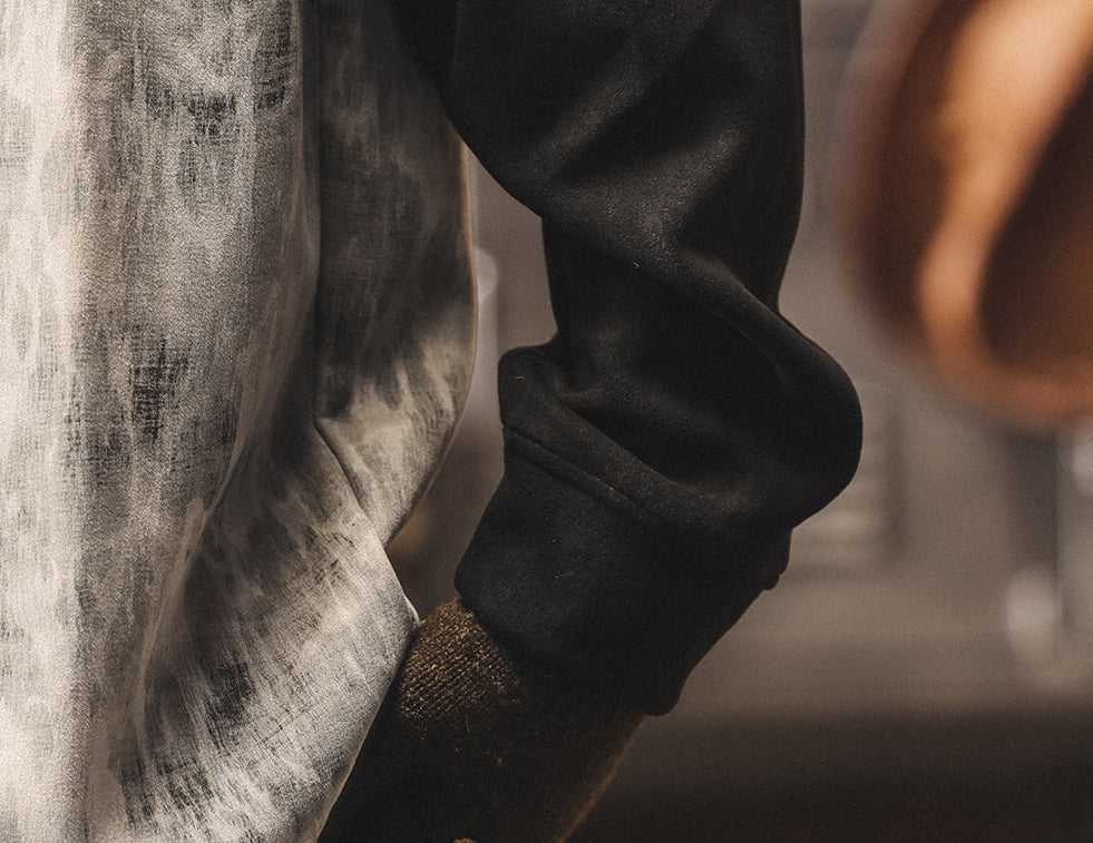 Suede Sweatshirt with Raglan Sleeves