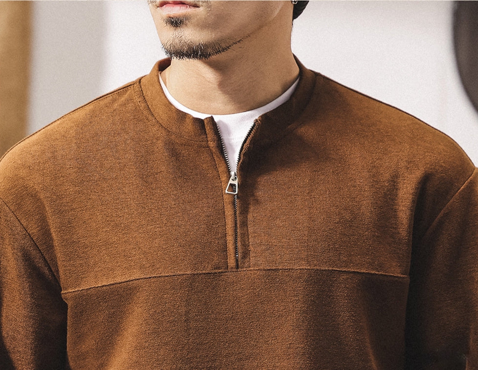 Alpine Double Layer Design Winter Henley Tee