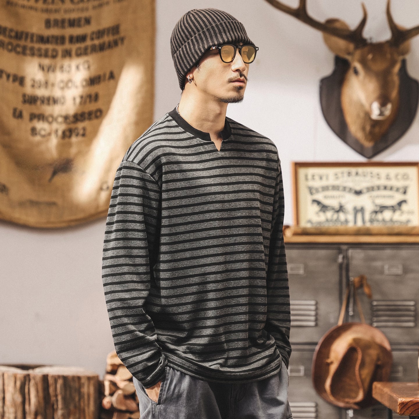 Sailor’s Stripe Melange Tee