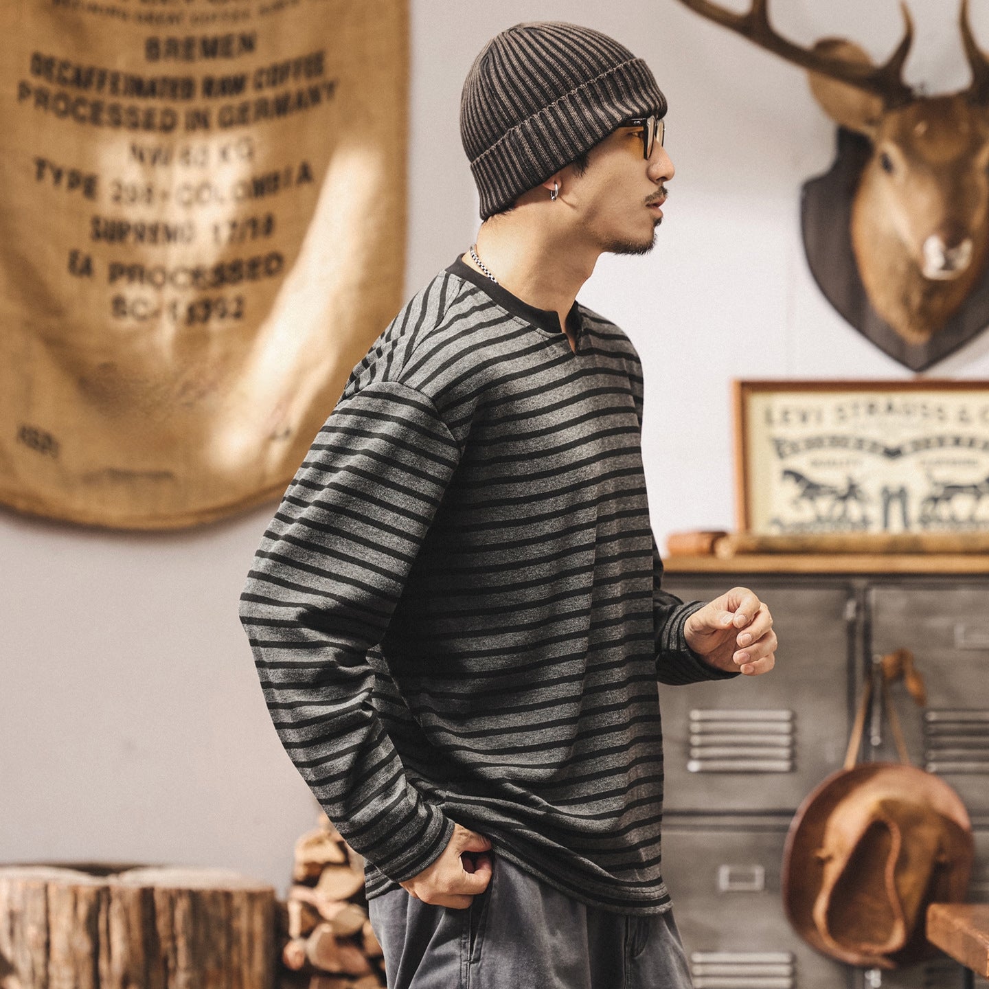 Sailor’s Stripe Melange Tee