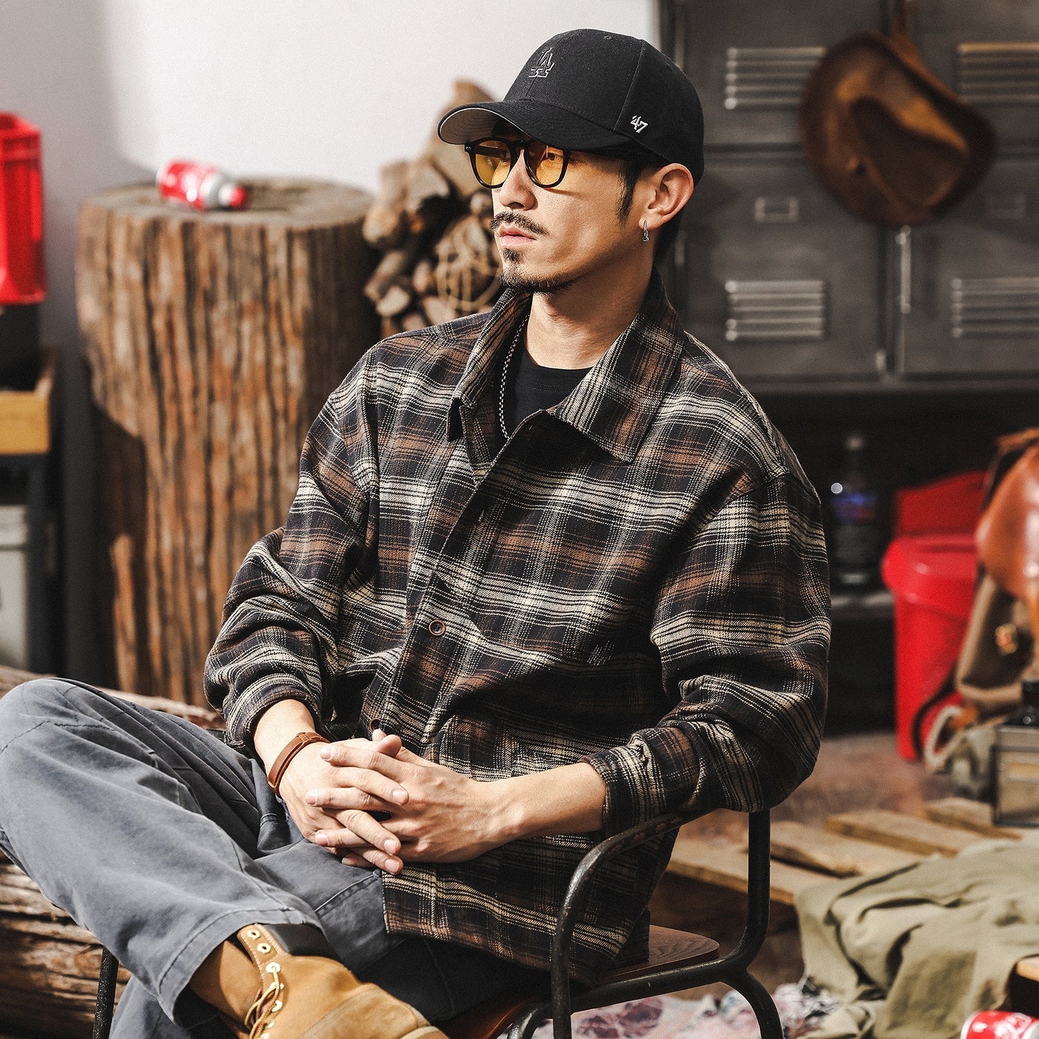 Classic Plaid Layering Winter Shirt