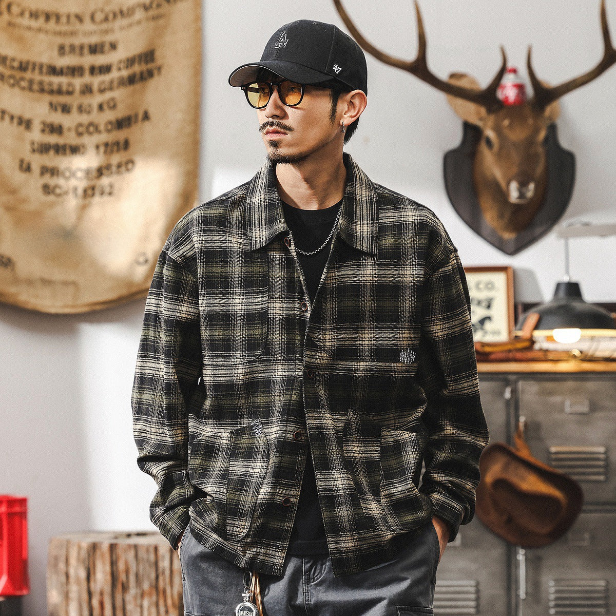 Classic Plaid Layering Winter Shirt