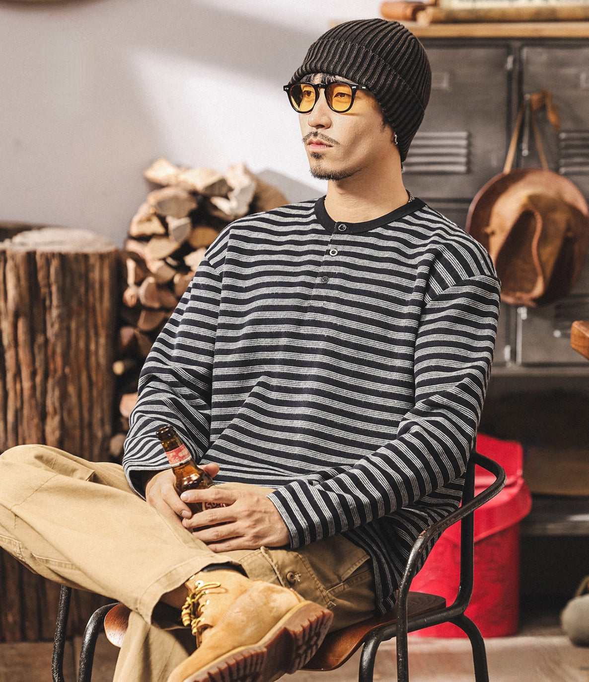 Sailor’s Stripe Henley Tee