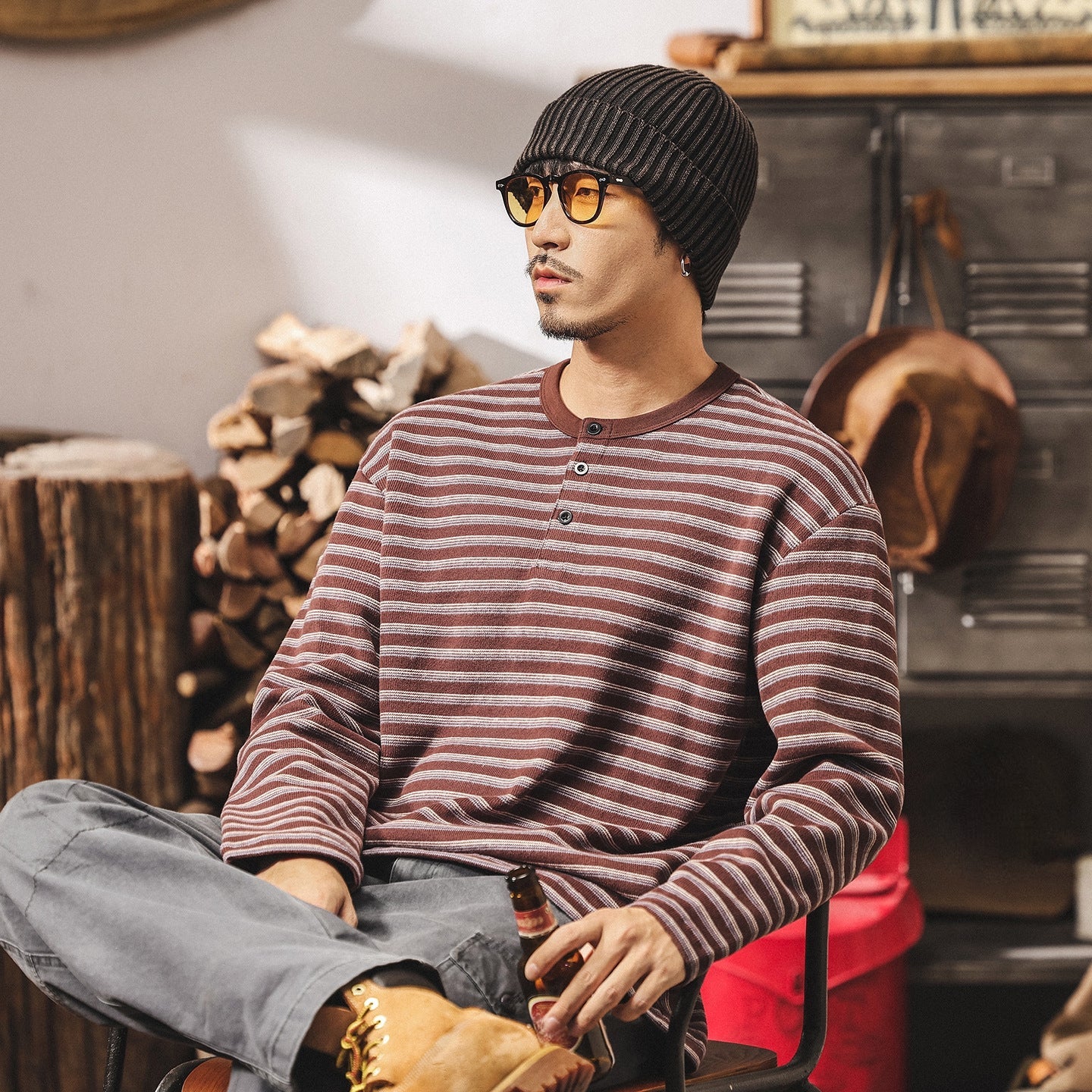 Sailor’s Stripe Henley Tee