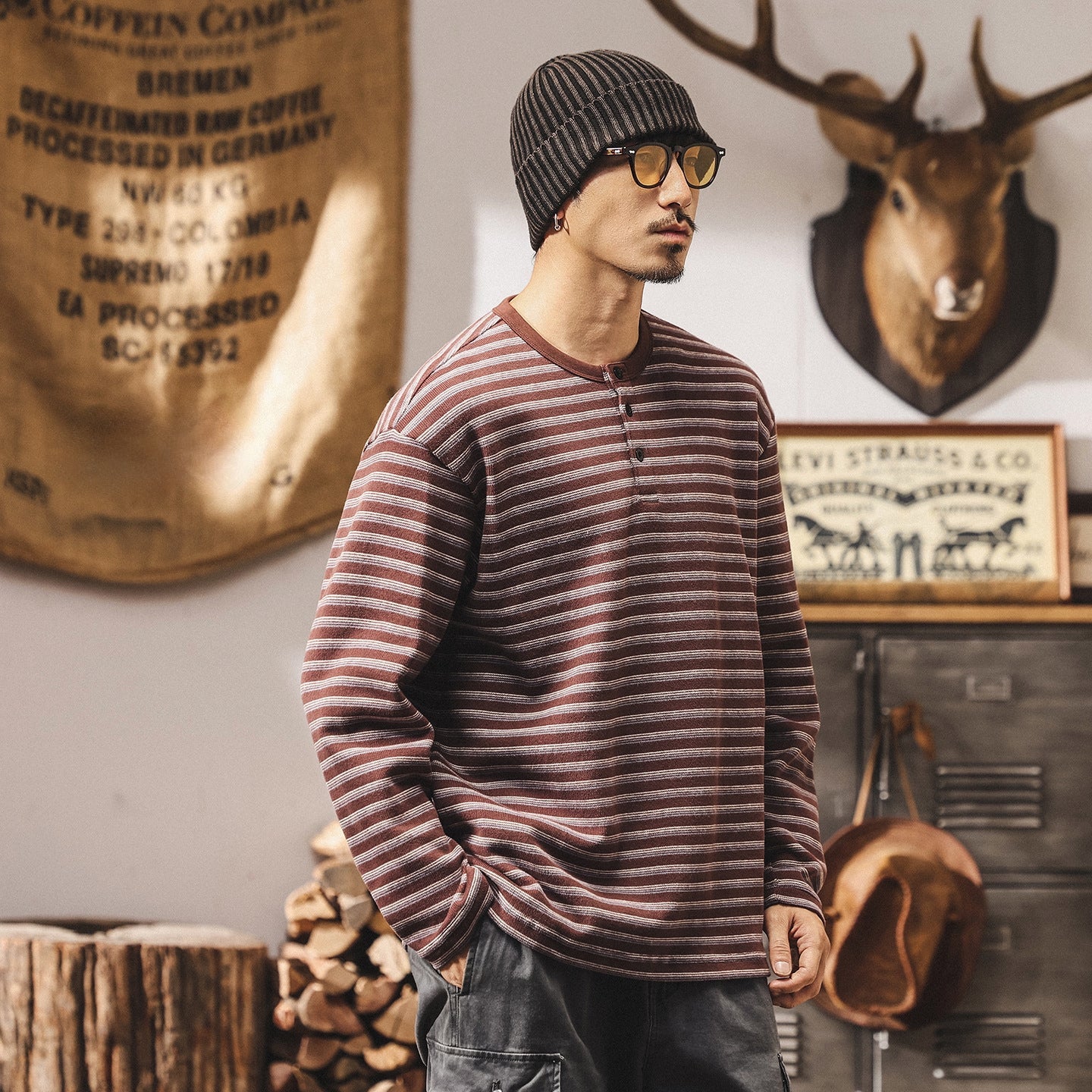 Sailor’s Stripe Henley Tee