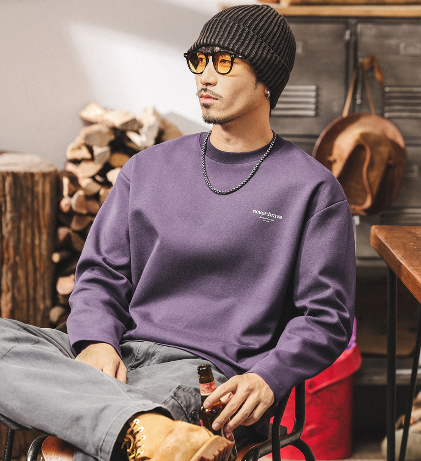 Combed Cotton Sweatshirt