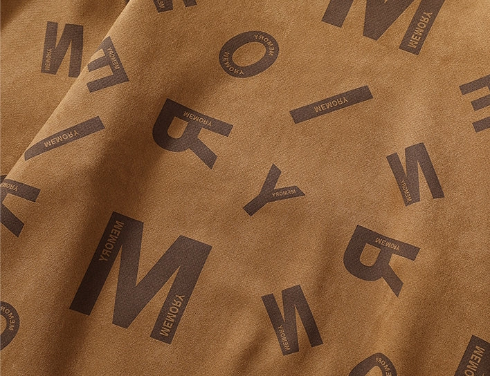 Suede Sweatshirt in Khaki