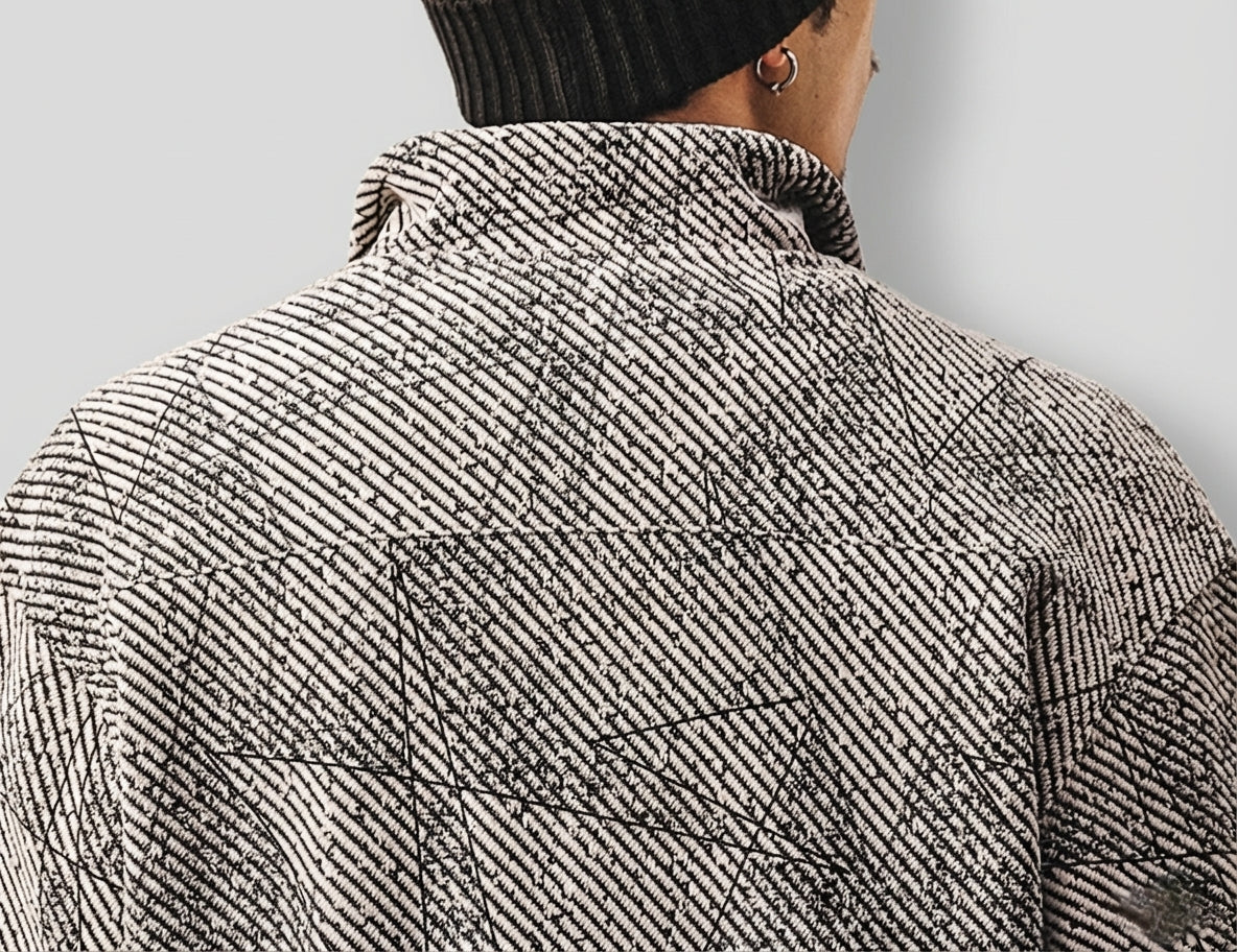 Highland Grid Half-Zip Jacquard Jumper