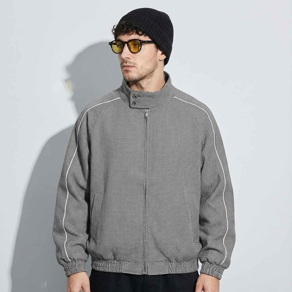 Houndstooth 30% Wool Heritage Check Jacket