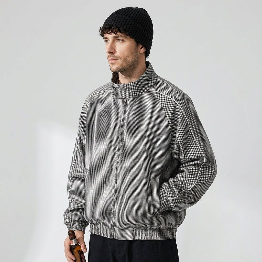 Houndstooth 30% Wool Heritage Check Jacket