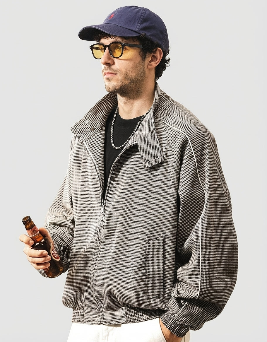 Houndstooth 30% Wool Heritage Check Jacket