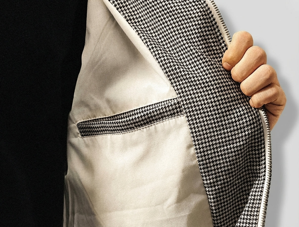 Houndstooth 30% Wool Heritage Check Jacket