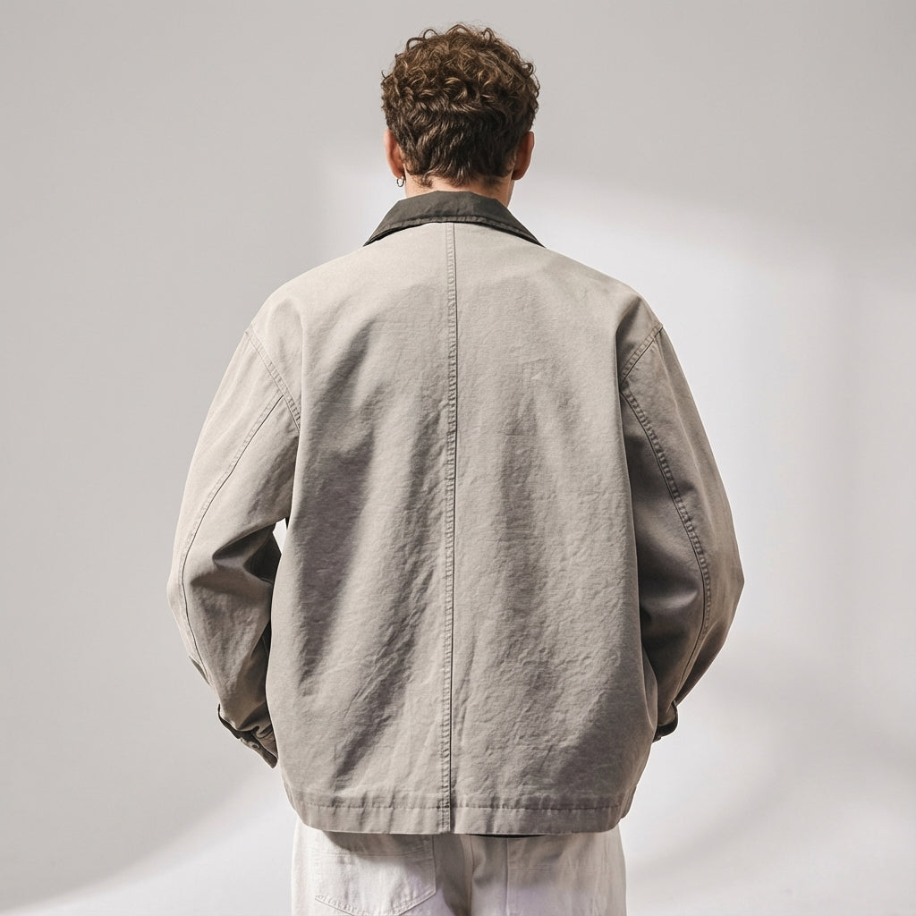 Coach Jacket in Stone Grey