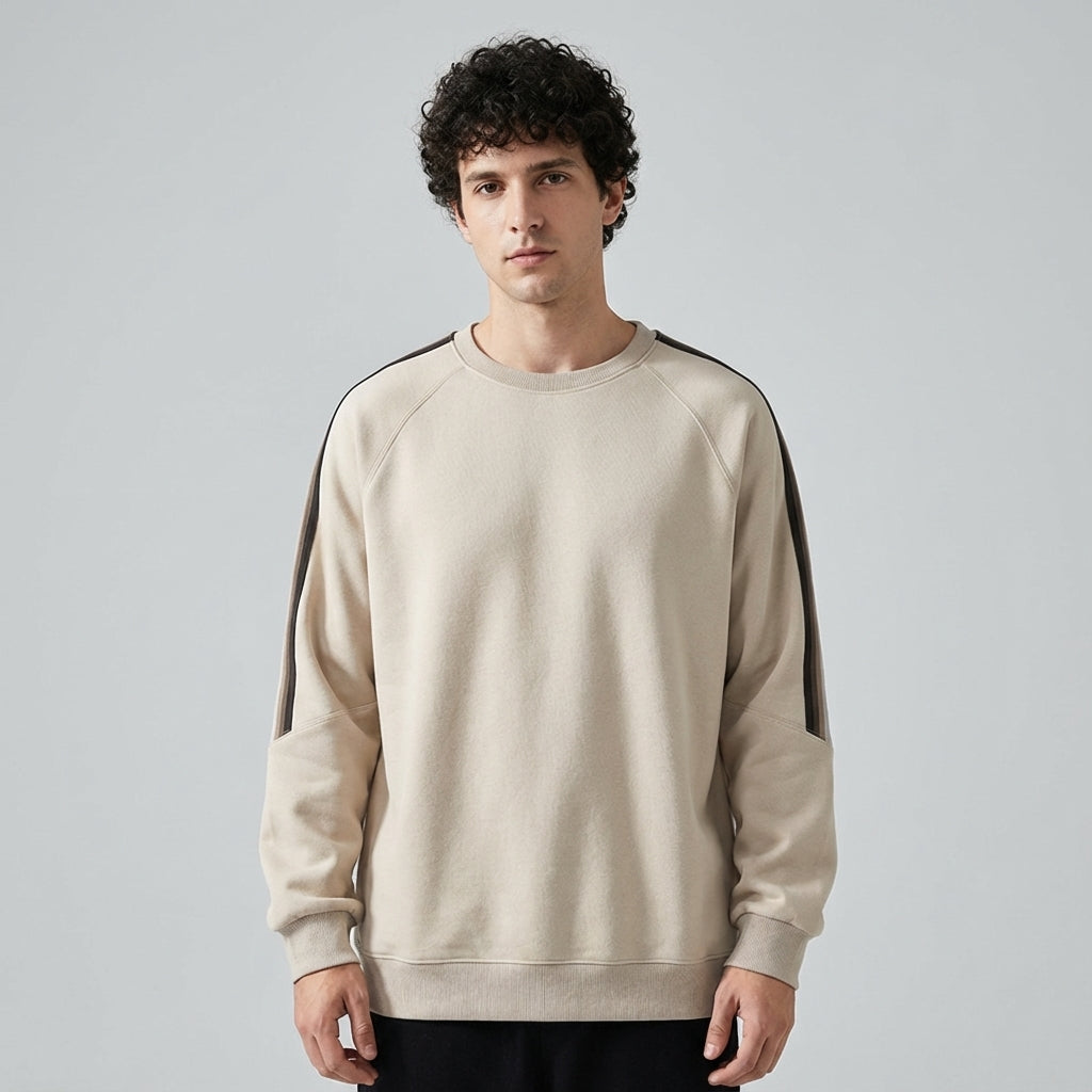 Raglan Sleeve Sweatshirt in Off White