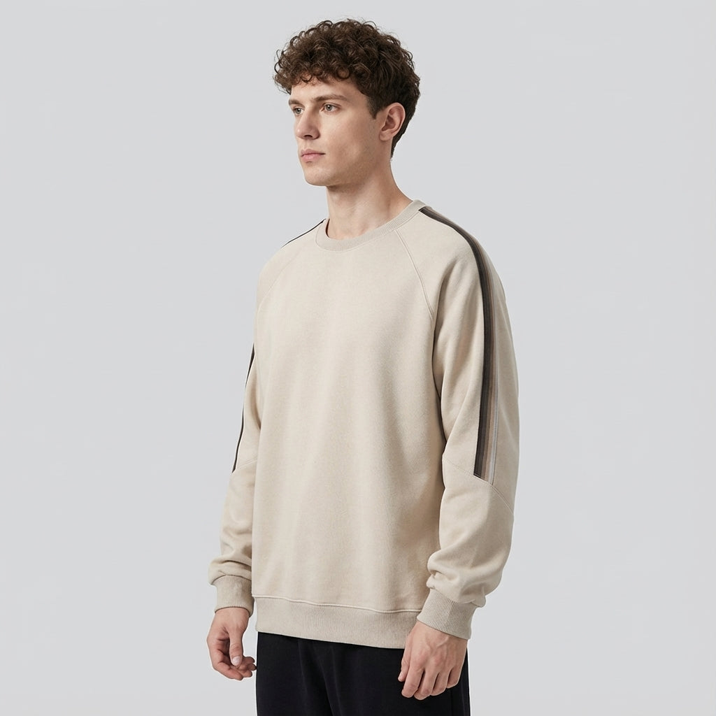 Raglan Sleeve Sweatshirt in Off White