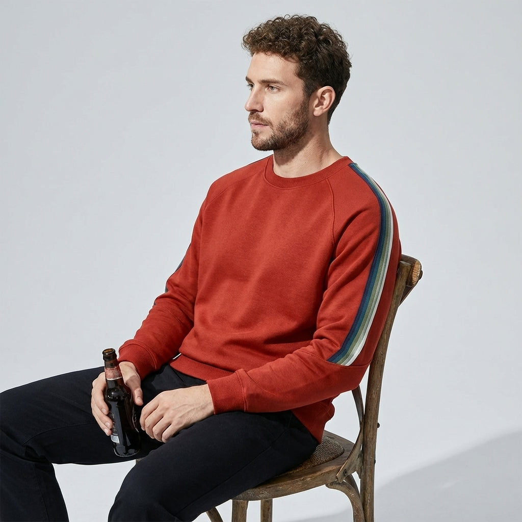 Raglan Sleeve Sweatshirt in Orange