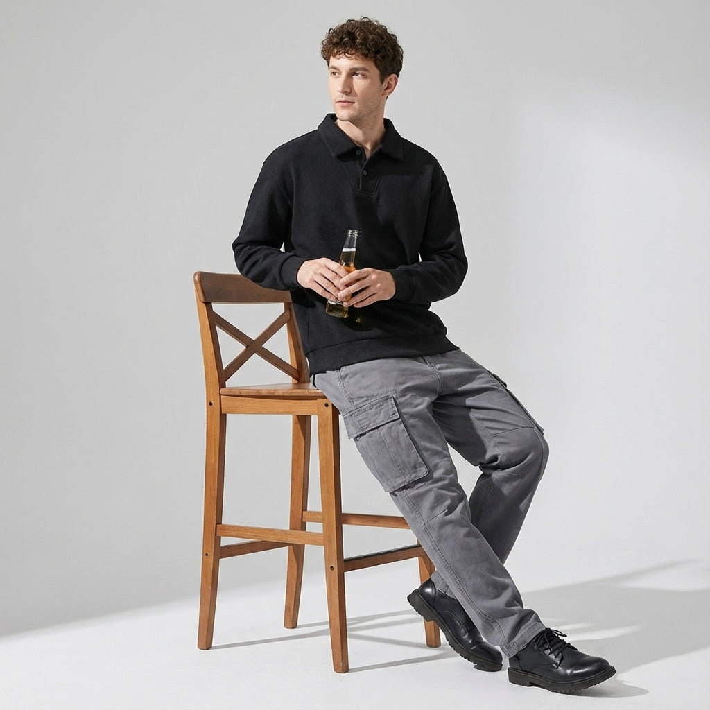 Heavyweight Collared Pullover