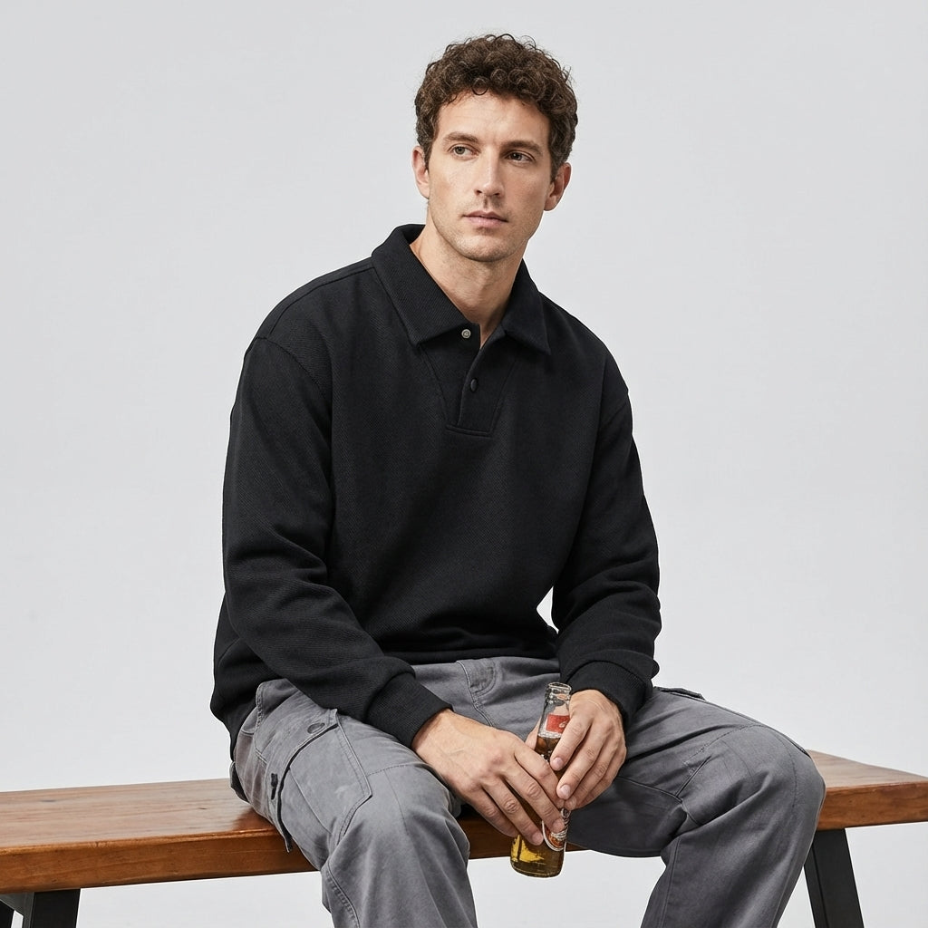 Heavyweight Collared Pullover