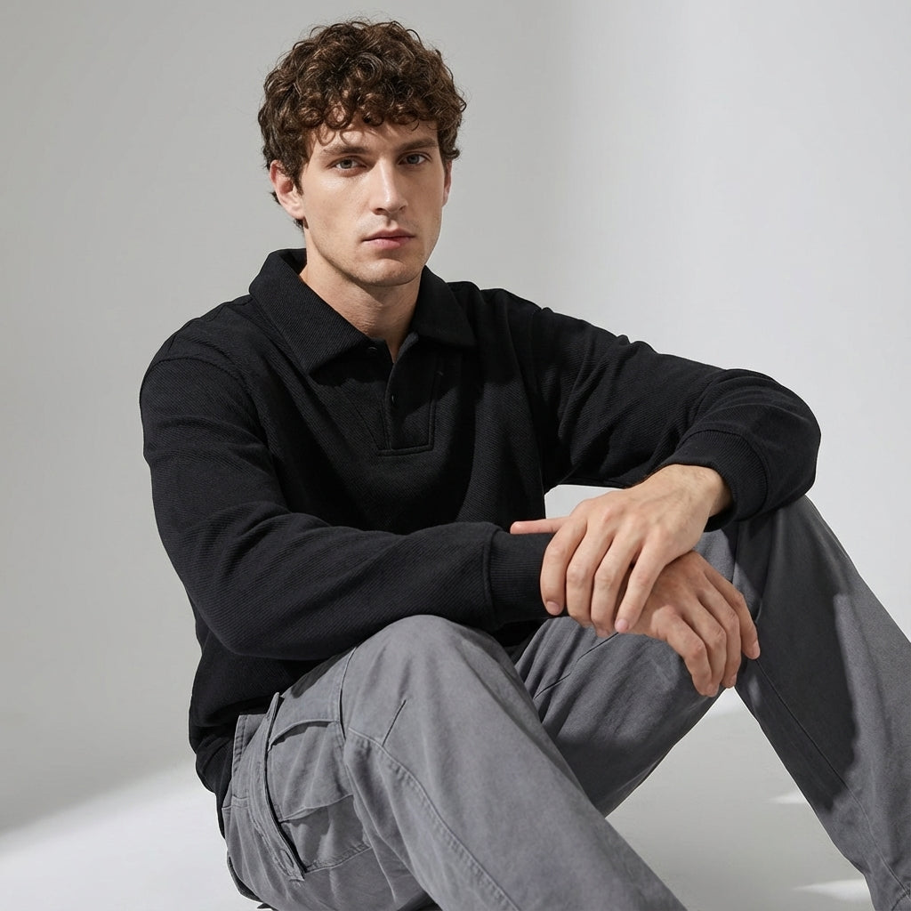 Heavyweight Collared Pullover