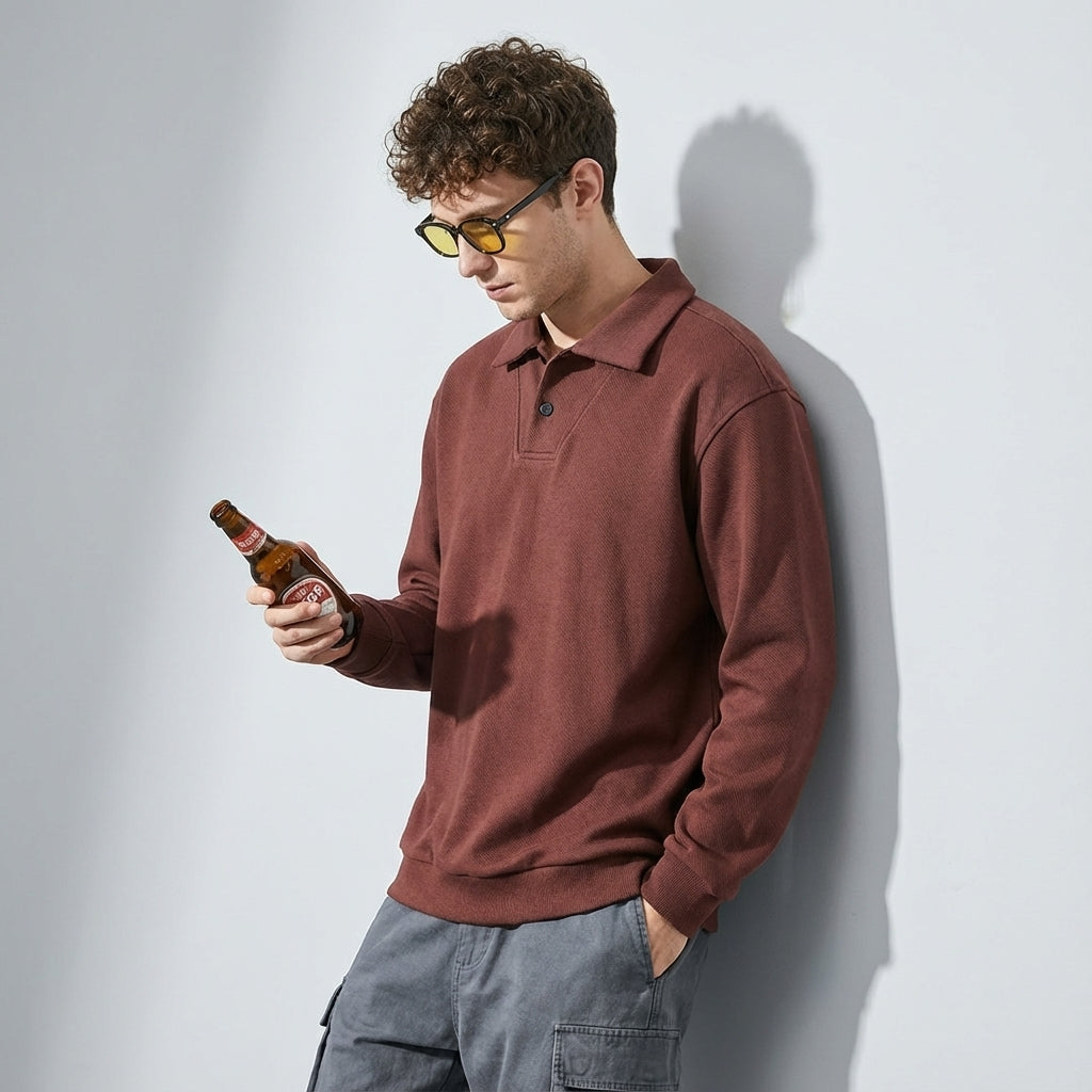 Heavyweight Collared Pullover