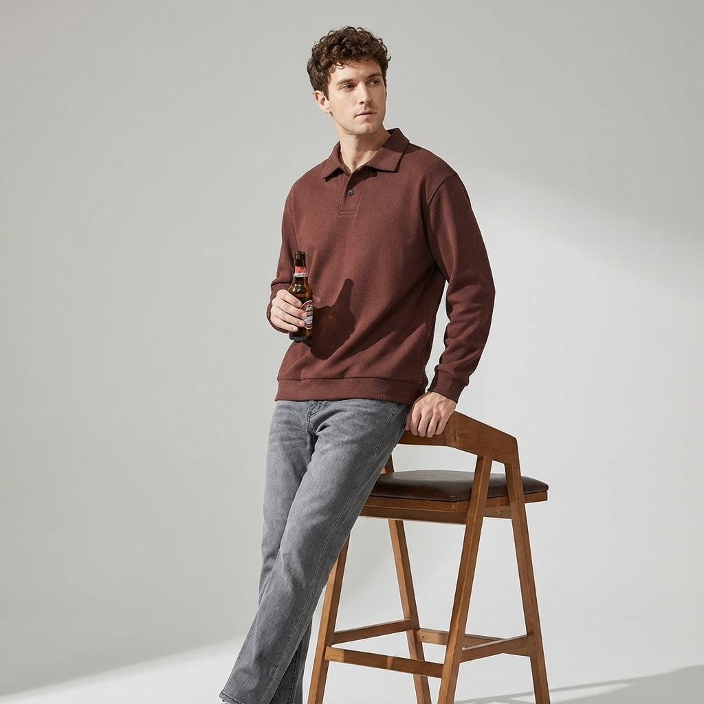 Heavyweight Collared Pullover