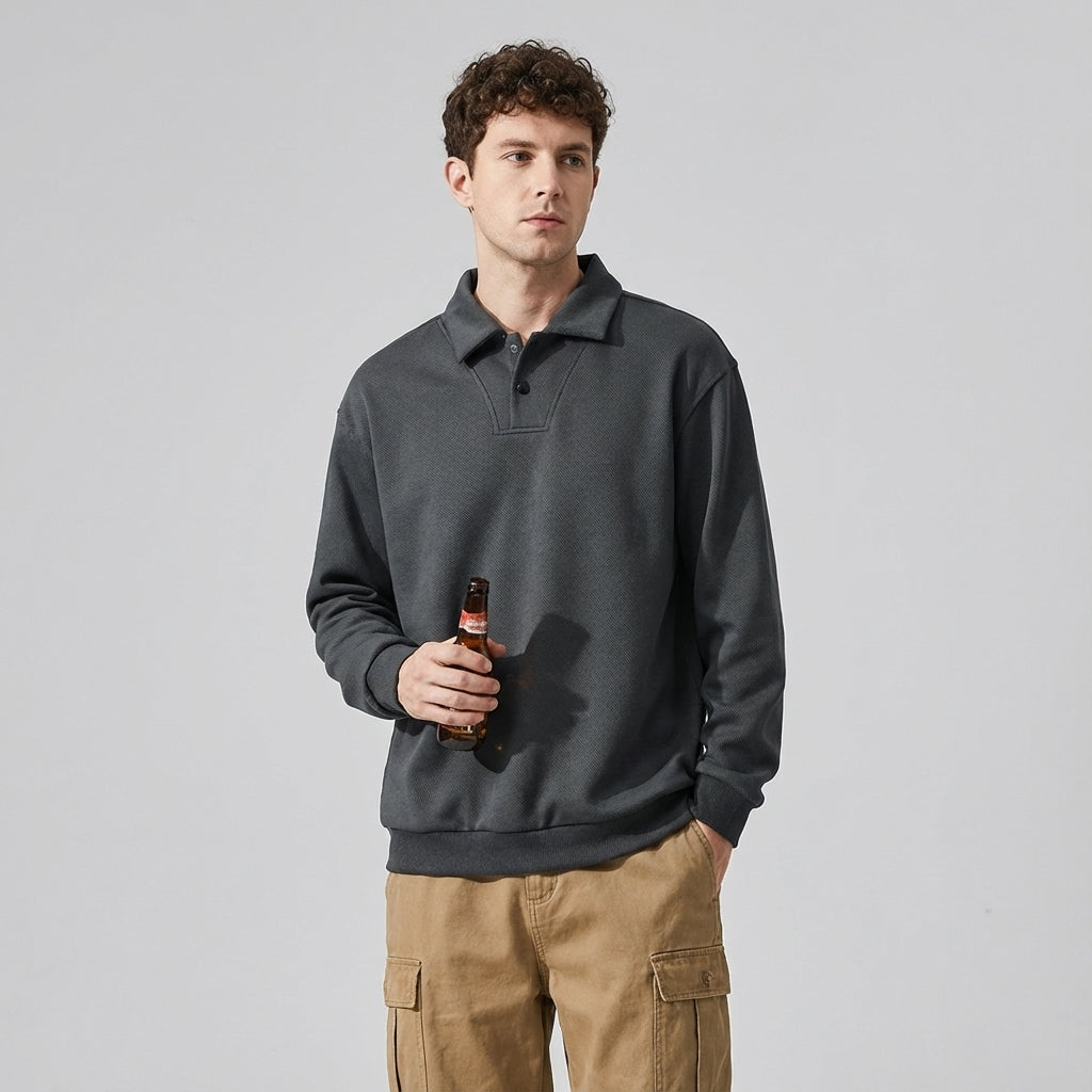 Heavyweight Collared Pullover