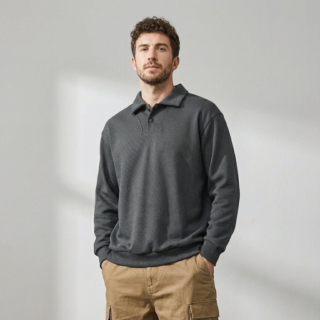 Heavyweight Collared Pullover