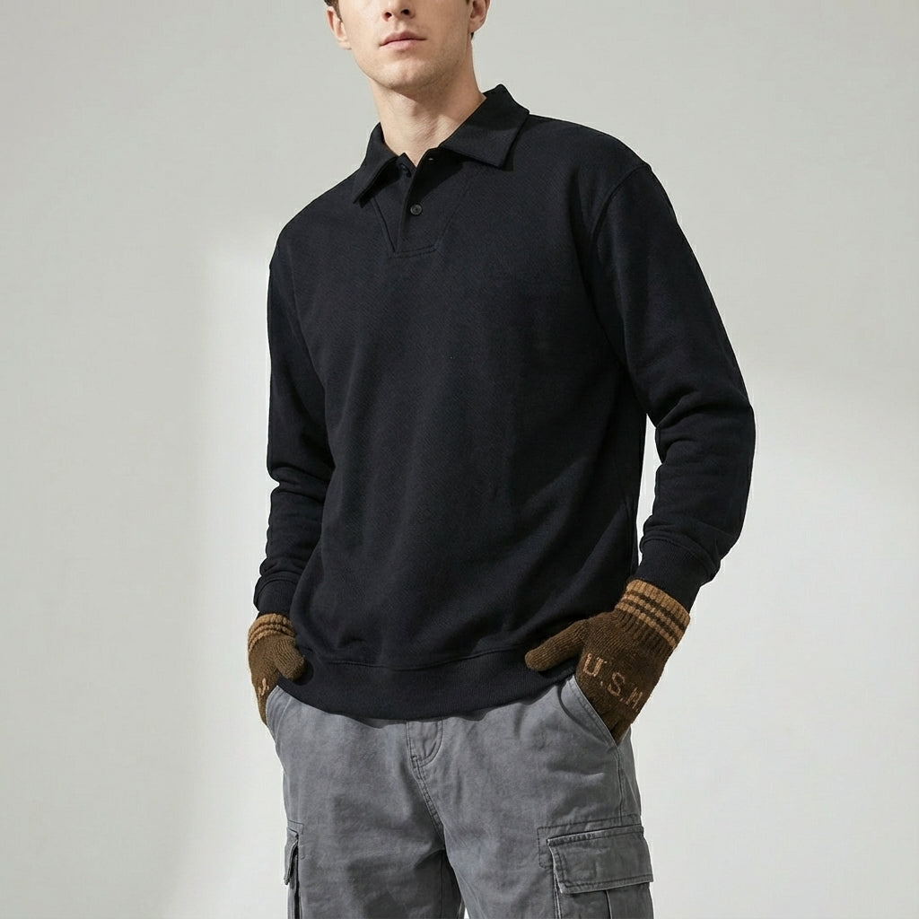 Heavyweight Collared Pullover