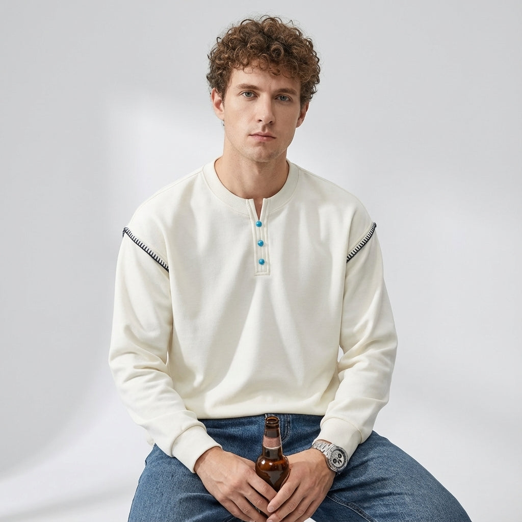 Whip Stitch Designer Jumper in Apricot