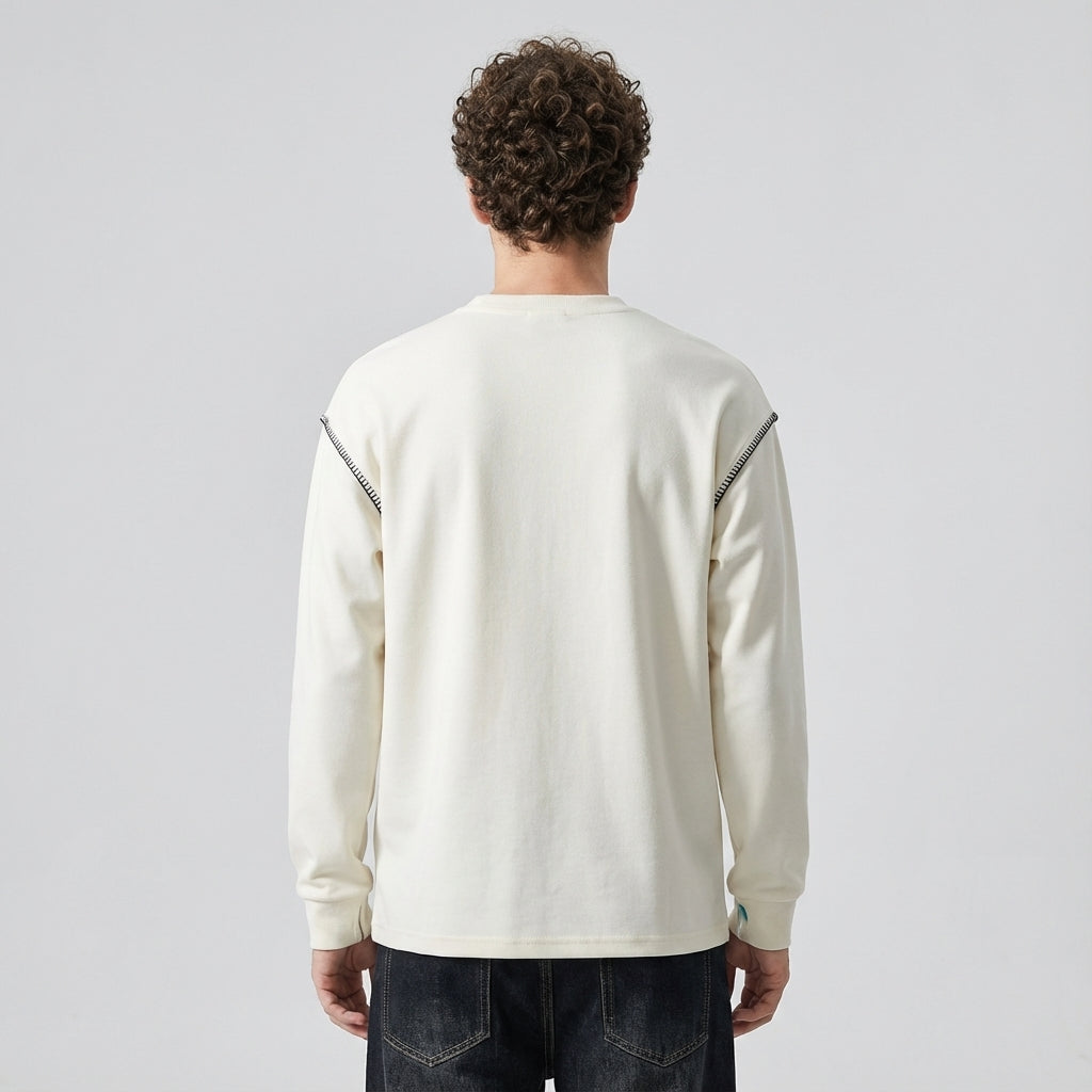 Whip Stitch Designer Jumper in Apricot