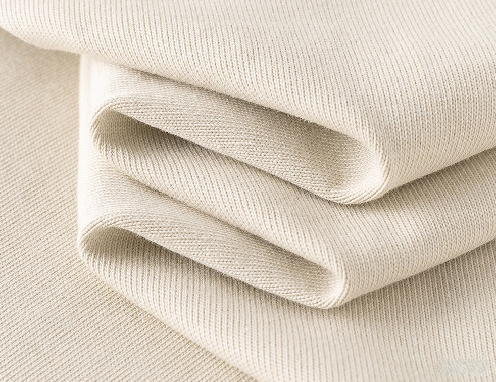 100% Cotton Long Sleeve Tee  - APRICOT