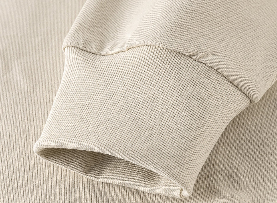 100% Cotton Long Sleeve Tee  - APRICOT