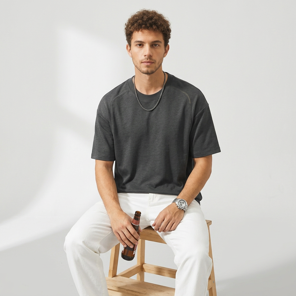 UltraSoft Modal Knit Tee - DARKGREY
