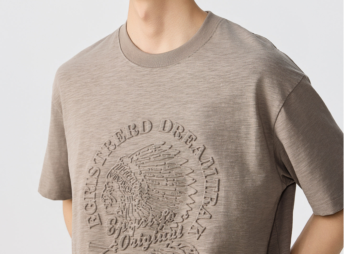 Trailmark Bamboo Cotton T-Shirt in Dust Olive