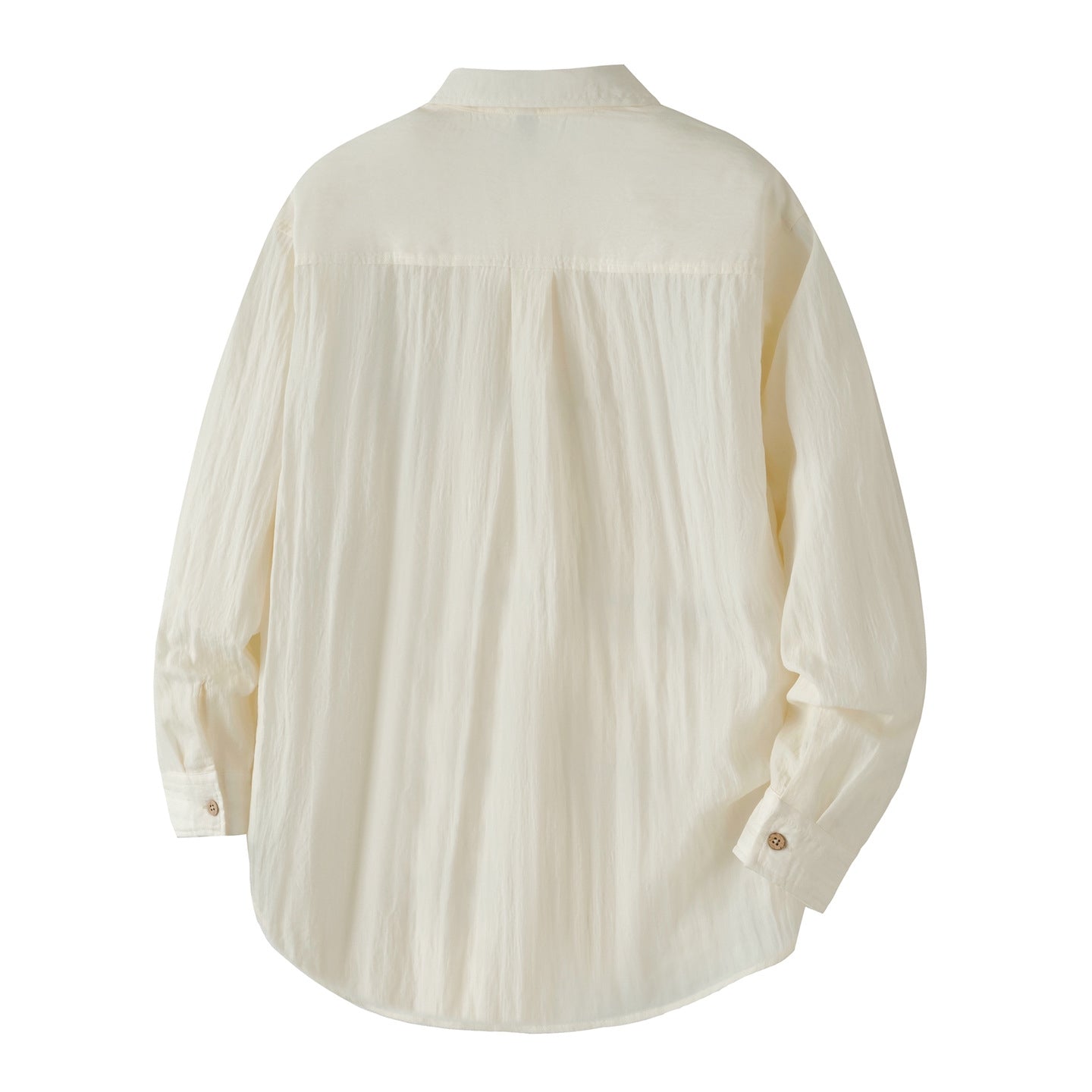 Embroidered Lyocell Tencel Shirt in Ivory