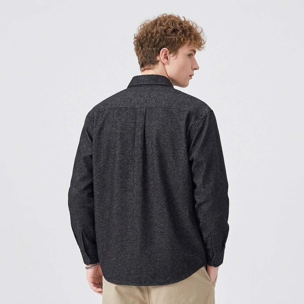 Kyoto UnderOver Shirt in Black
