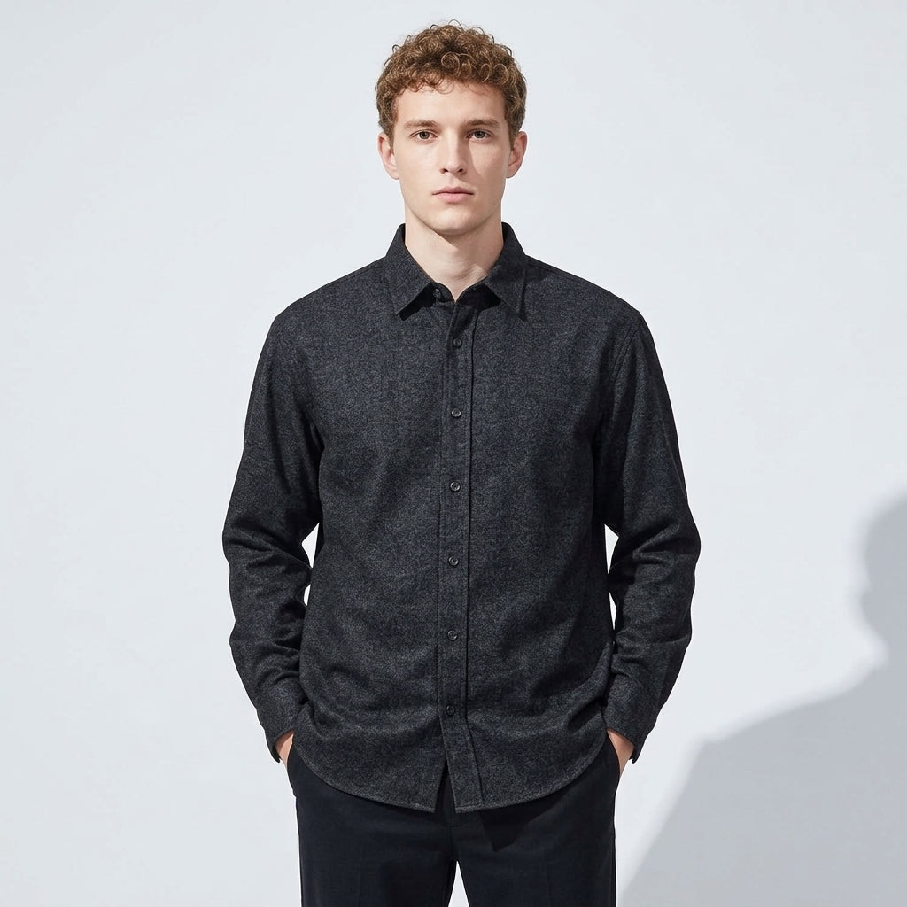 Kyoto UnderOver Shirt in Black