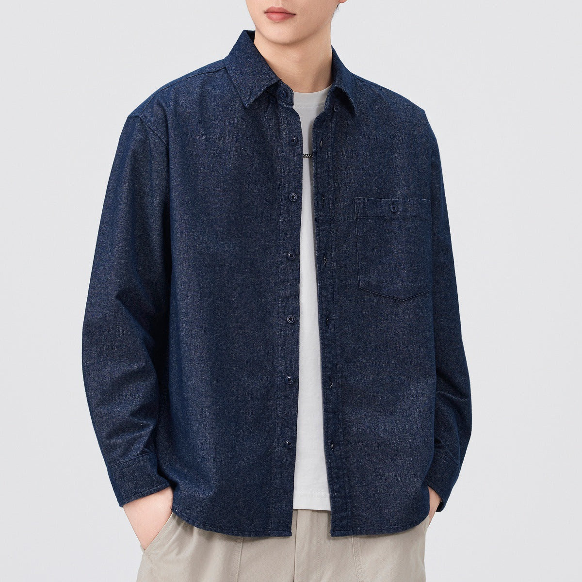 Kyoto UnderOver Shirt in Navy