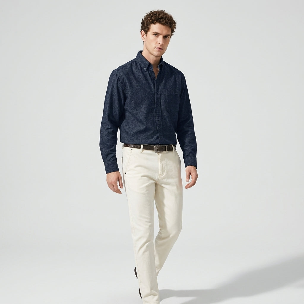 Kyoto UnderOver Shirt in Navy