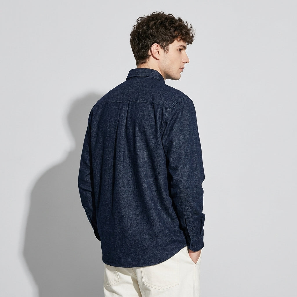 Kyoto UnderOver Shirt in Navy
